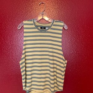 BDG Yellow and Blue Muscle Tank